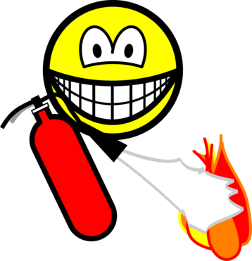 Fire extinguising smile